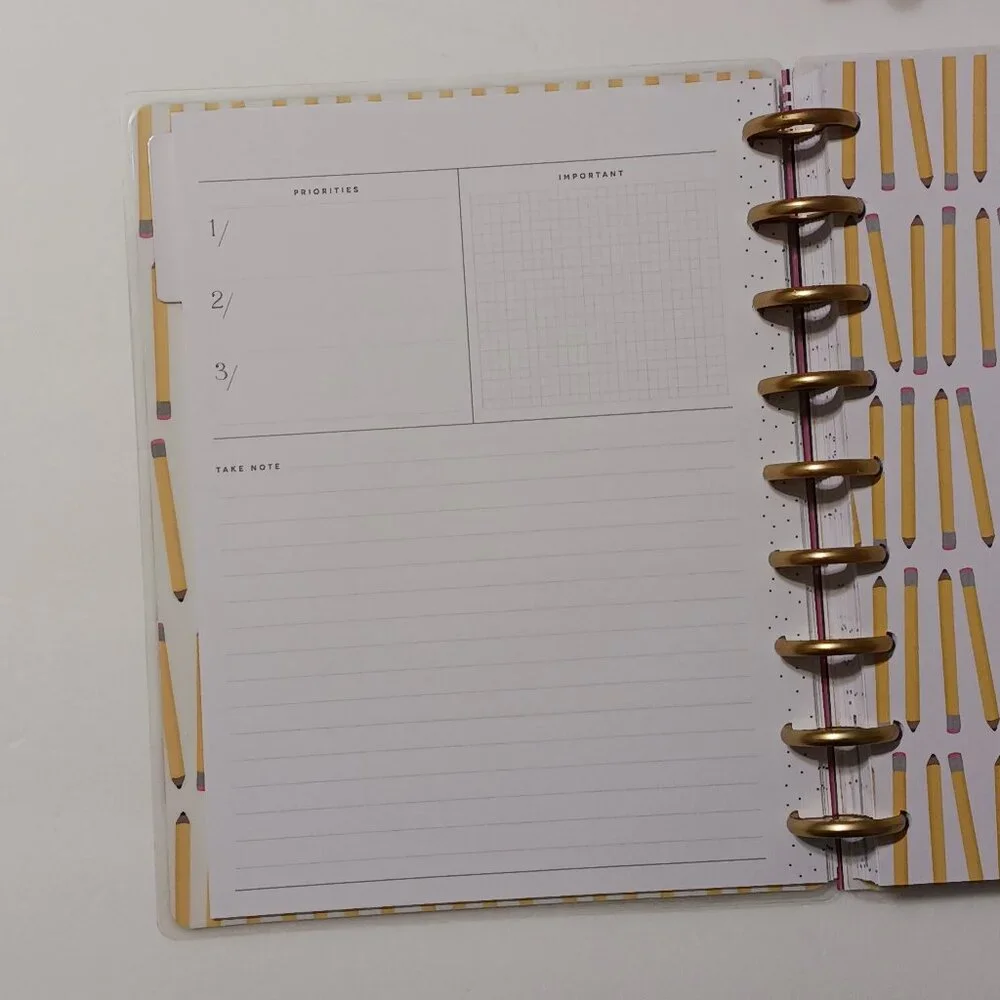 The Happy Planner 12-month Teacher Planner - Undated (Lined Vertical Layout)